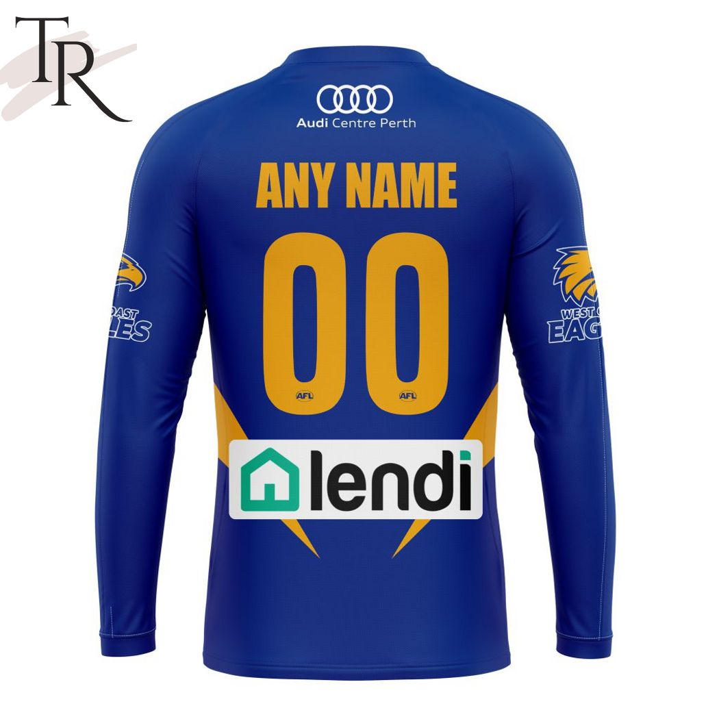 AFL West Coast Eagles Personalized 2024 Home Hoodie - Famjoys AFL West Coast Eagles Personalized 2024 Home Hoodie - Famjoys