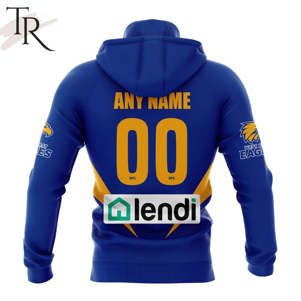 AFL West Coast Eagles Personalized 2024 Home Hoodie - Famjoys AFL West Coast Eagles Personalized 2024 Home Hoodie - Famjoys