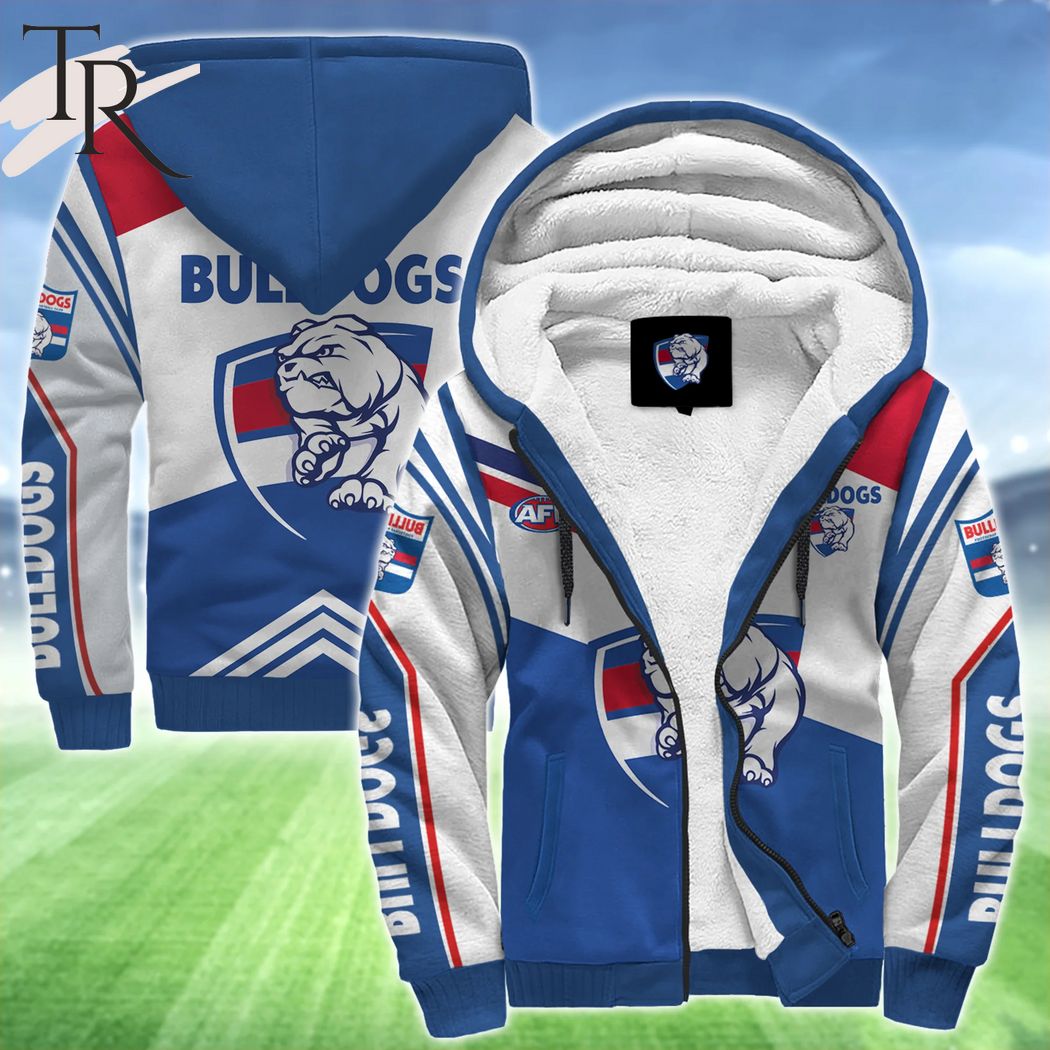 AFL Western Bulldogs FC Fleece Hoodie - Famjoys AFL Western Bulldogs FC Fleece Hoodie - Famjoys