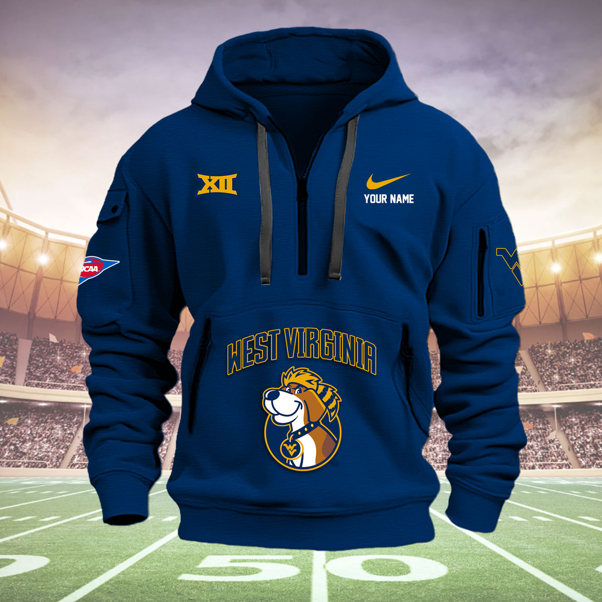 AFL Western Bulldogs Heavy Hoodie - Famjoys AFL Western Bulldogs Heavy Hoodie - Famjoys