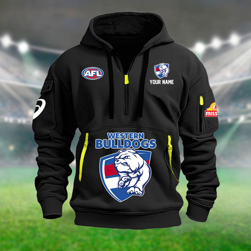 AFL Western Bulldogs Heavy Hoodie - Famjoys AFL Western Bulldogs Heavy Hoodie - Famjoys