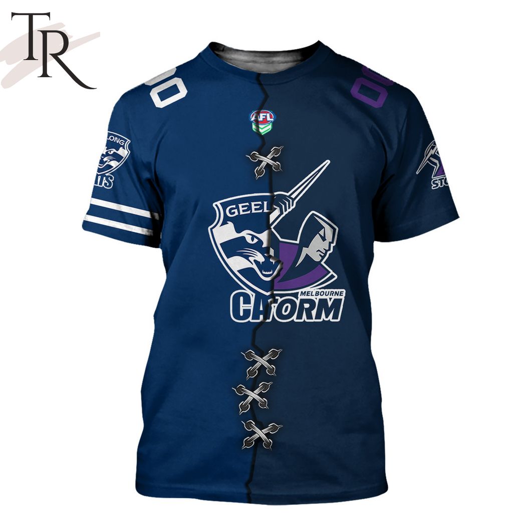 AFL x NRL Special Design Collection Select Any 2 Teams to Mix and Match! T-Shirt - Famjoys AFL x NRL Special Design Collection Select Any 2 Teams to Mix and Match! T-Shirt - Famjoys