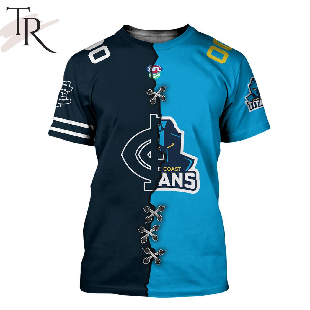 AFL x NRL Special Design Collection Select Any 2 Teams to Mix and Match! T-Shirt - Famjoys AFL x NRL Special Design Collection Select Any 2 Teams to Mix and Match! T-Shirt - Famjoys