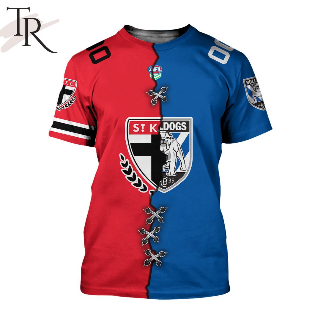 AFL x NRL Special Design Collection Select Any 2 Teams to Mix and Match! T-Shirt - Famjoys AFL x NRL Special Design Collection Select Any 2 Teams to Mix and Match! T-Shirt - Famjoys