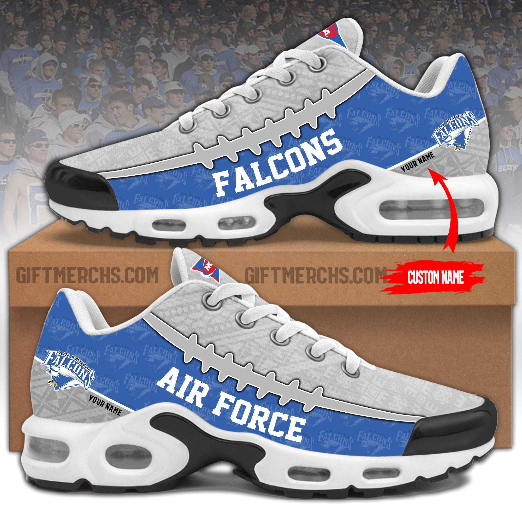 Air Force Falcons Personalized Shoes - Famjoys Air Force Falcons Personalized Shoes - Famjoys