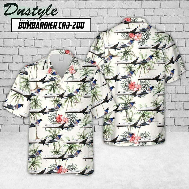 Air Wisconsin Bombardier Crj-200 Hawaiian Shirt - Famjoys Air Wisconsin Bombardier Crj-200 Hawaiian Shirt - Famjoys