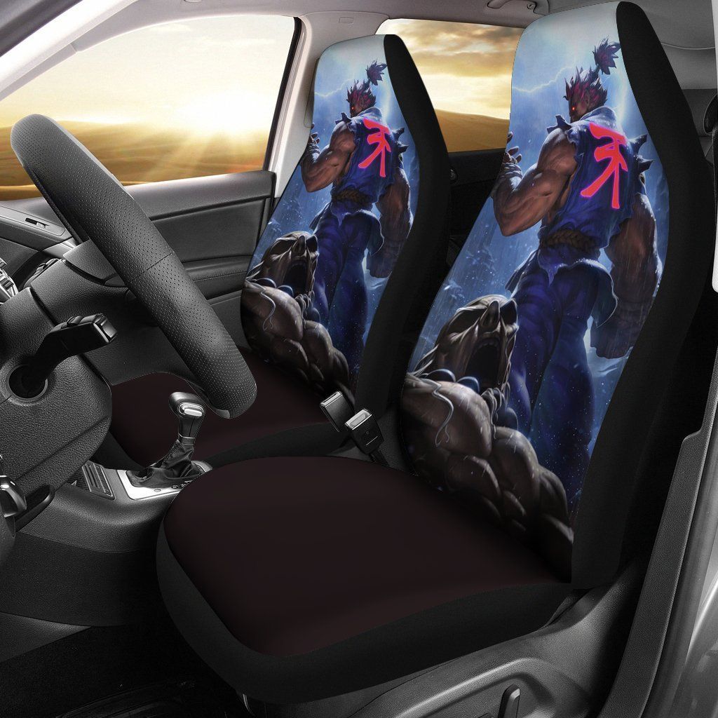 Akuma Street Fighter Amazing Gitf H090720 Personalized Car Seat Cover Custom Print - Famjoys Akuma Street Fighter Amazing Gitf H090720 Personalized Car Seat Cover Custom Print - Famjoys