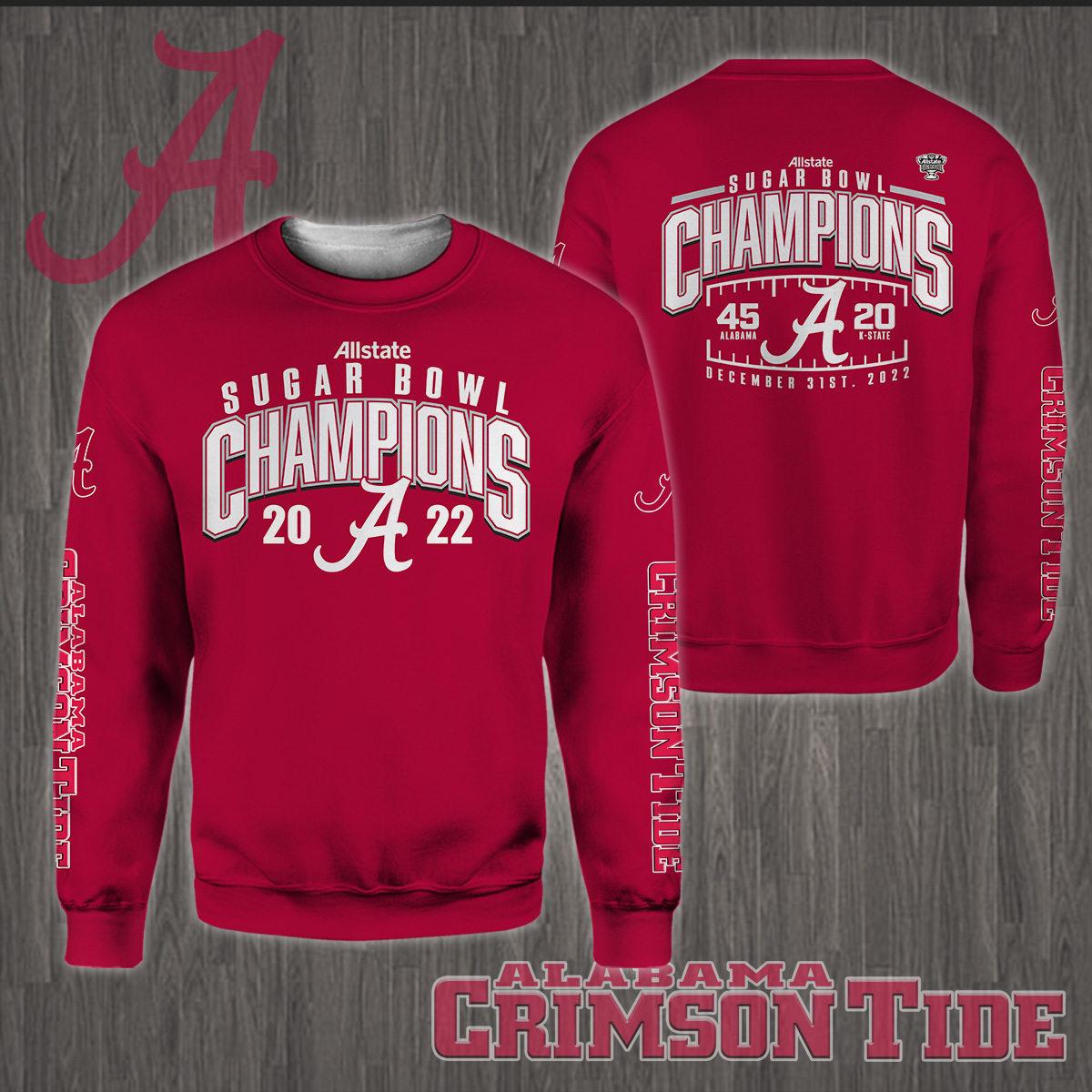 Alabama Crimson Tide 2022 Sugar Bowl Champions Shirt - Famjoys Alabama Crimson Tide 2022 Sugar Bowl Champions Shirt - Famjoys