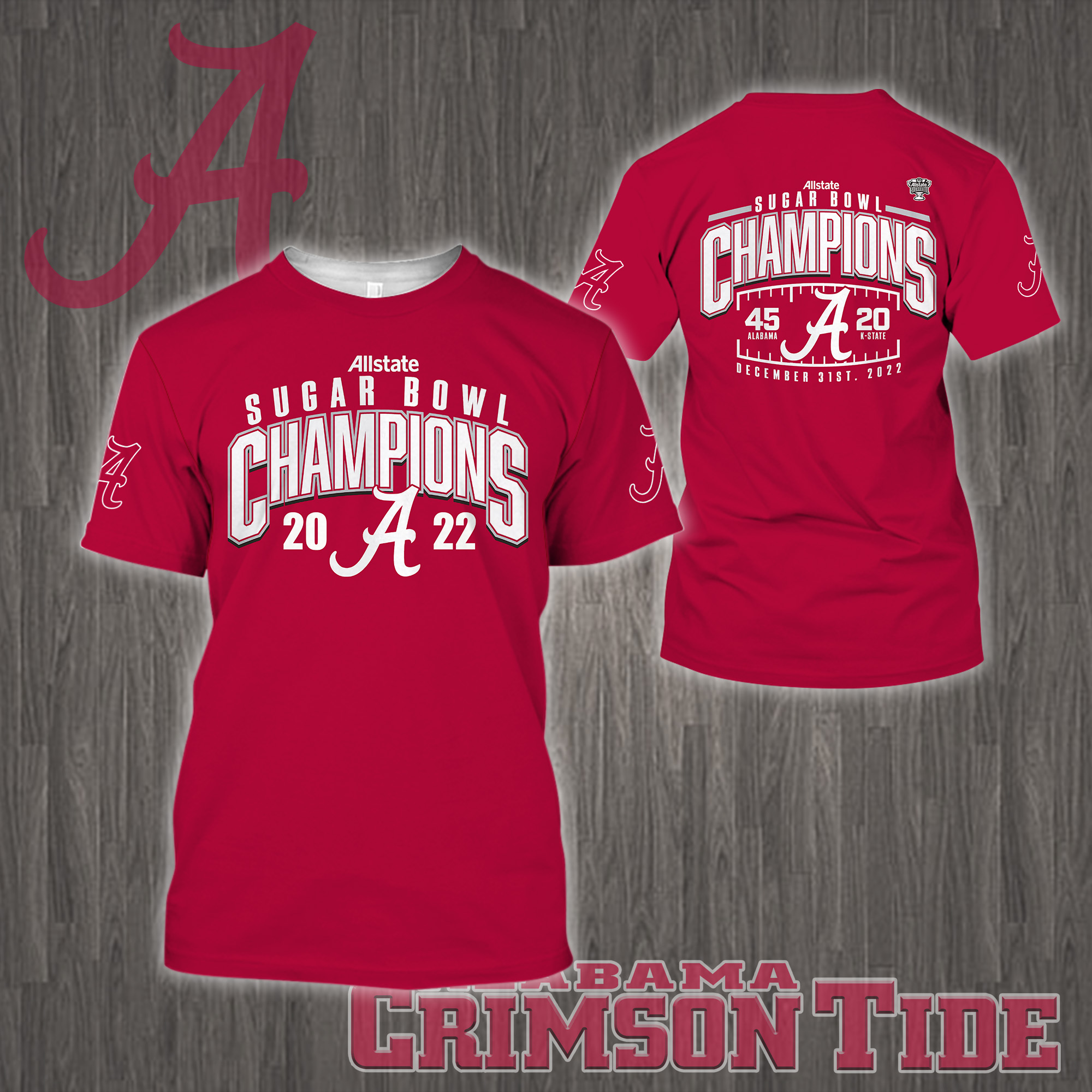 Alabama Crimson Tide 2022 Sugar Bowl Champions Shirt - Famjoys Alabama Crimson Tide 2022 Sugar Bowl Champions Shirt - Famjoys