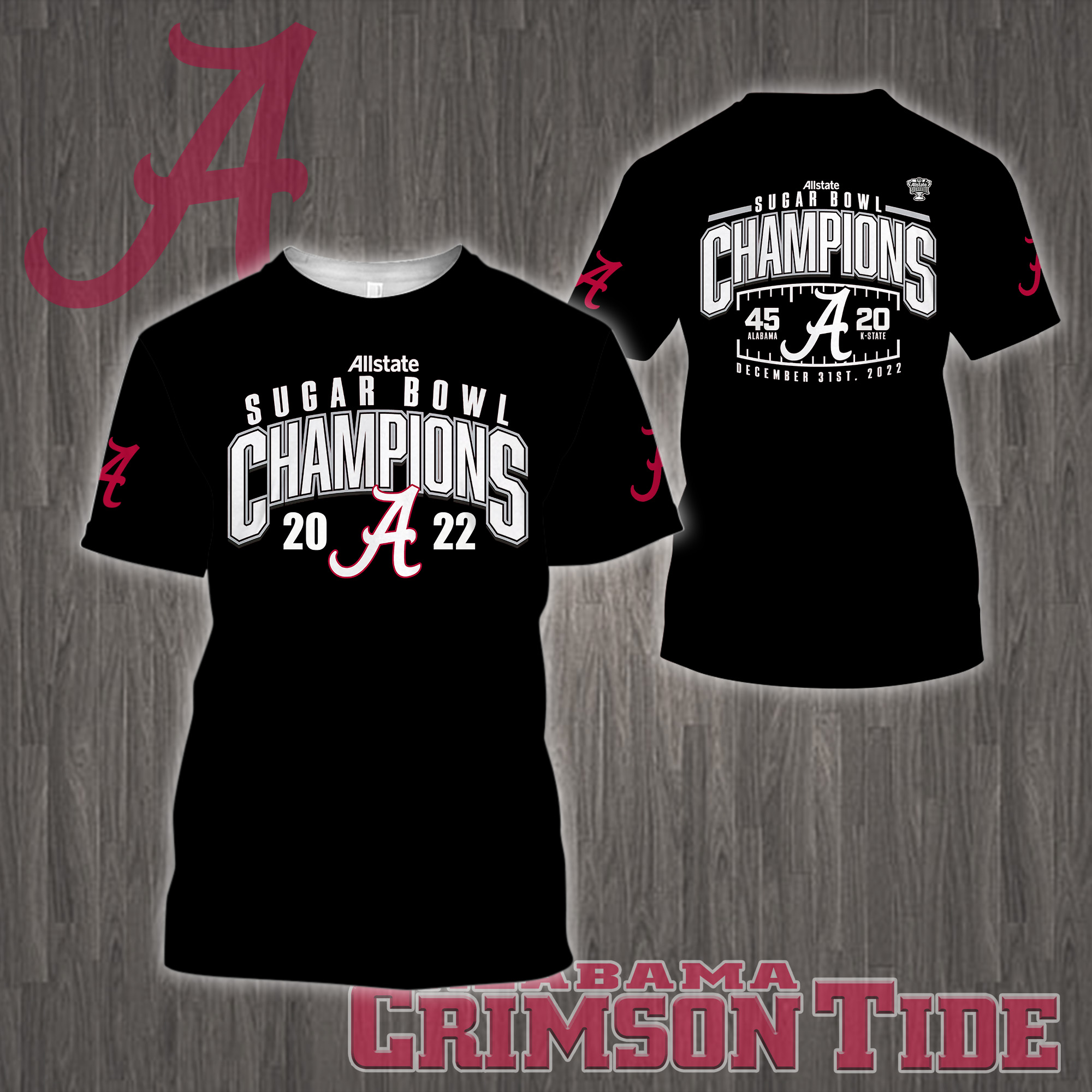 Alabama Crimson Tide 2022 Sugar Bowl Champions Shirt - Famjoys Alabama Crimson Tide 2022 Sugar Bowl Champions Shirt - Famjoys