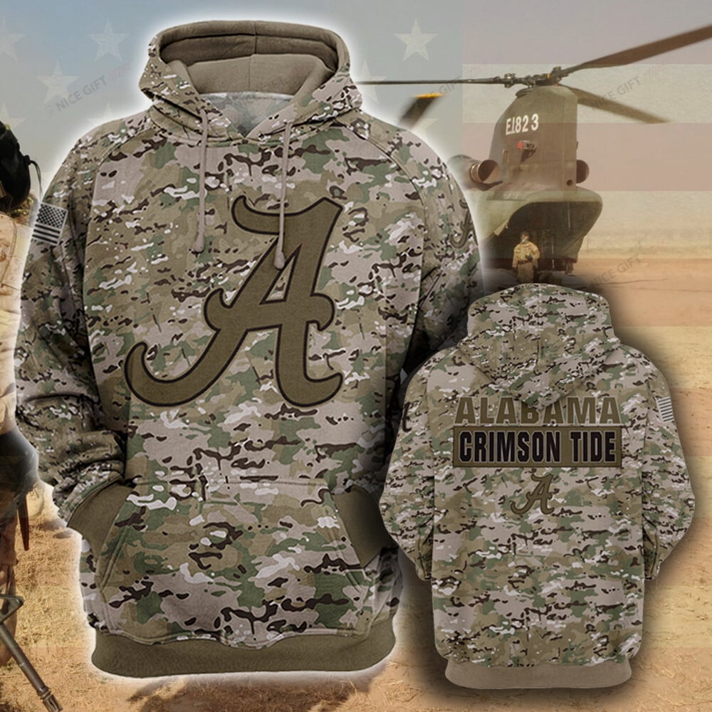 Alabama Crimson Tide Camouflage Hoodie - Famjoys Alabama Crimson Tide Camouflage Hoodie - Famjoys