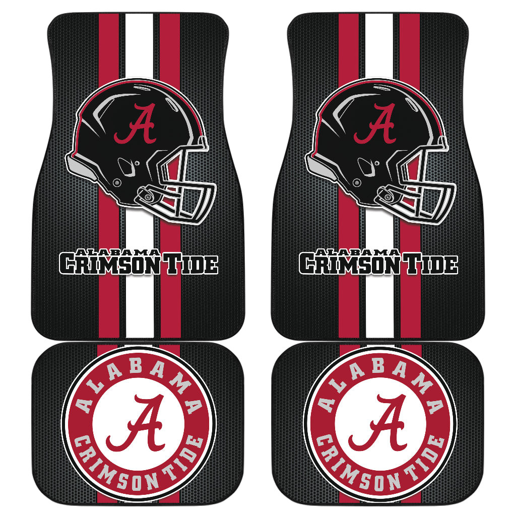 Alabama Crimson Tide Car Floor Mats Helmet DRC220819-08 - Famjoys Alabama Crimson Tide Car Floor Mats Helmet DRC220819-08 - Famjoys
