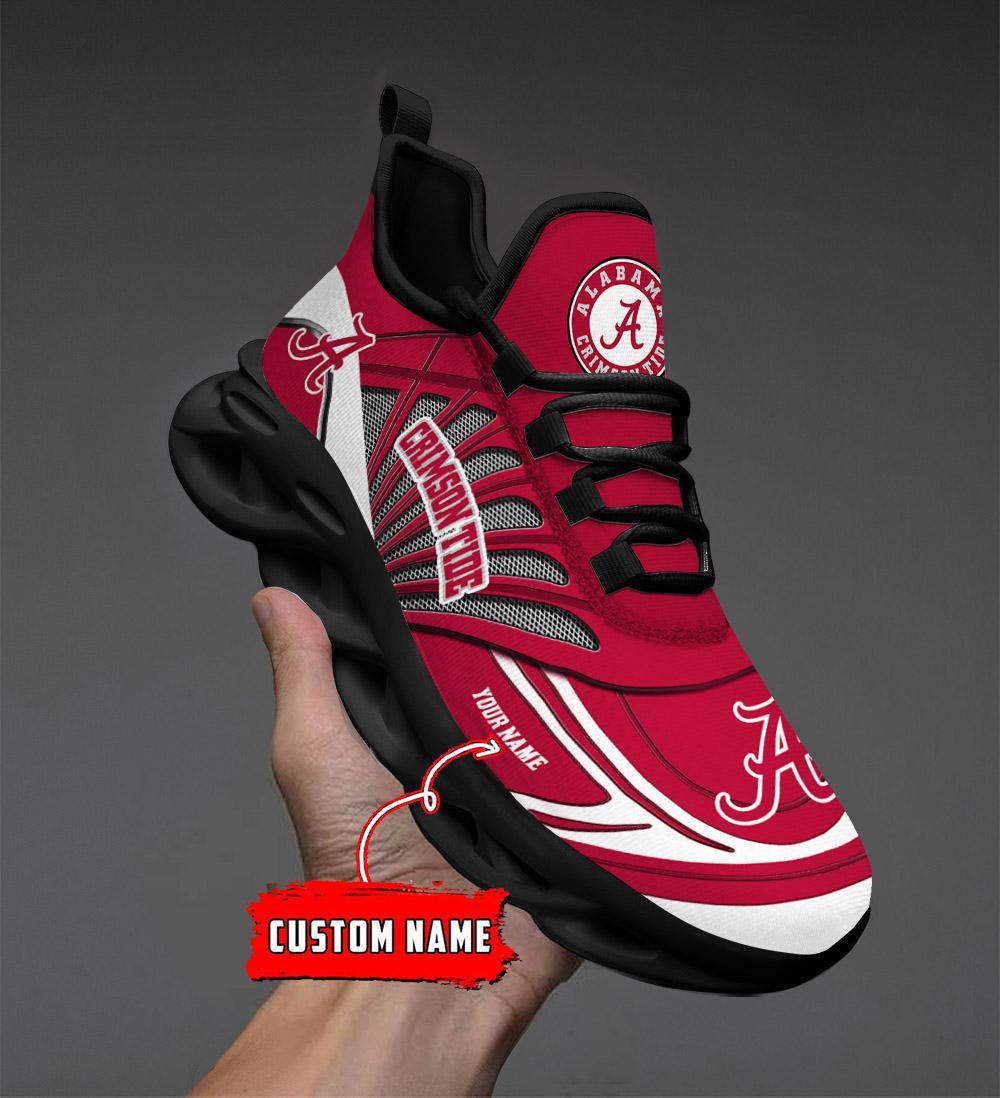 Alabama Crimson Tide Custom Name Max Soul Shoes - Famjoys Alabama Crimson Tide Custom Name Max Soul Shoes - Famjoys
