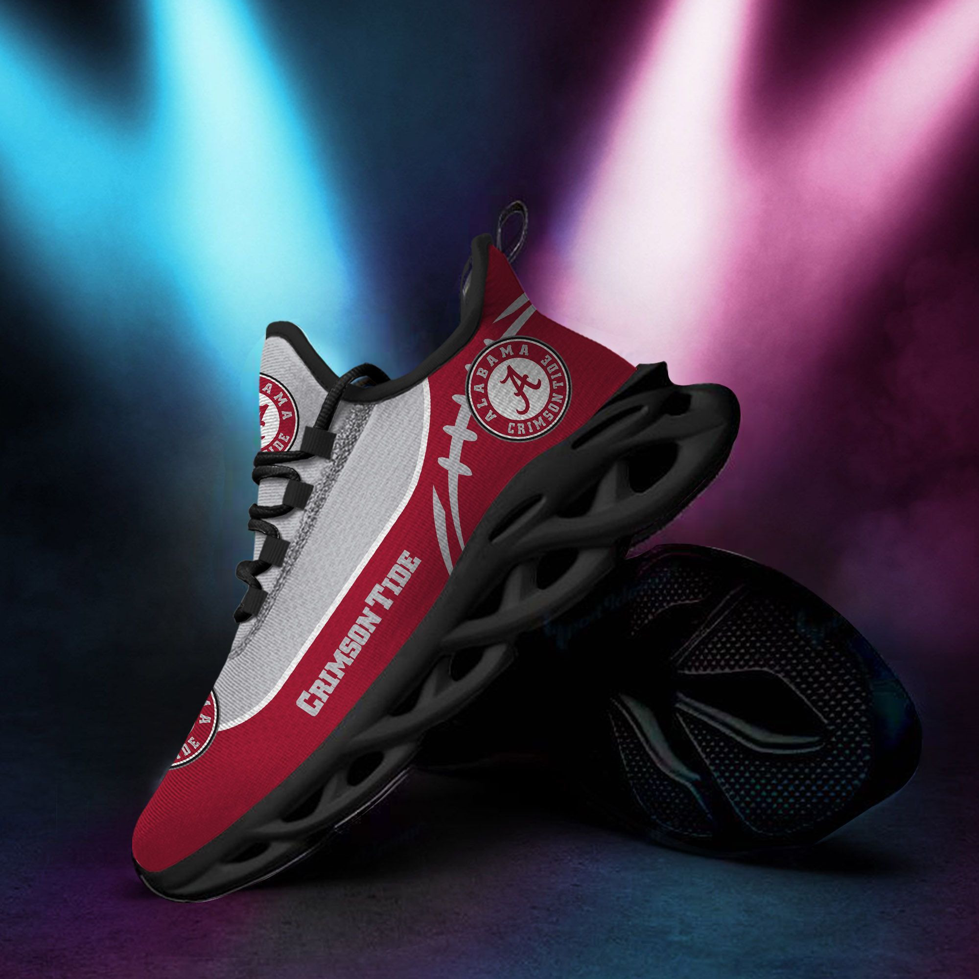 Alabama Crimson Tide Custom Personalized Max Soul Sneakers Shoes - Famjoys Alabama Crimson Tide Custom Personalized Max Soul Sneakers Shoes - Famjoys