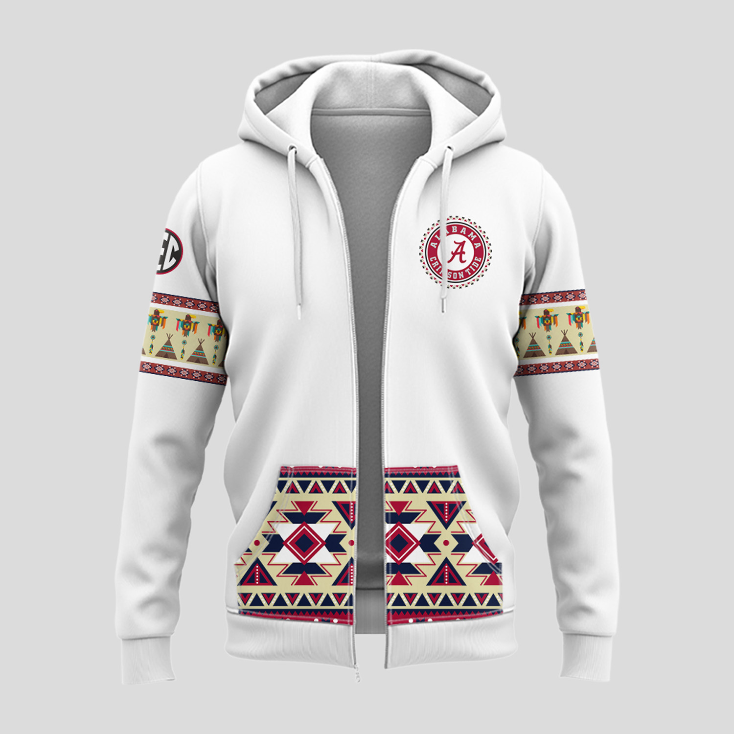Alabama Crimson Tide football Native American Heritage Hoodie - Famjoys Alabama Crimson Tide football Native American Heritage Hoodie - Famjoys