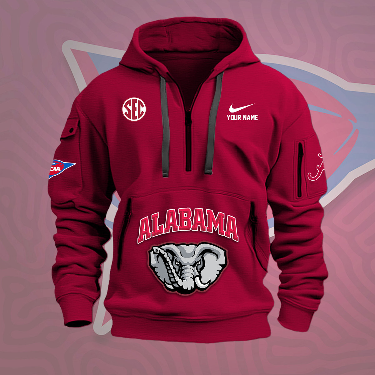 Alabama Crimson Tide Heavy Hoodie - Famjoys Alabama Crimson Tide Heavy Hoodie - Famjoys