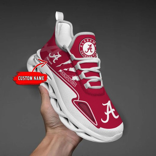 Alabama Crimson Tide Max Soul Shoes - Famjoys Alabama Crimson Tide Max Soul Shoes - Famjoys