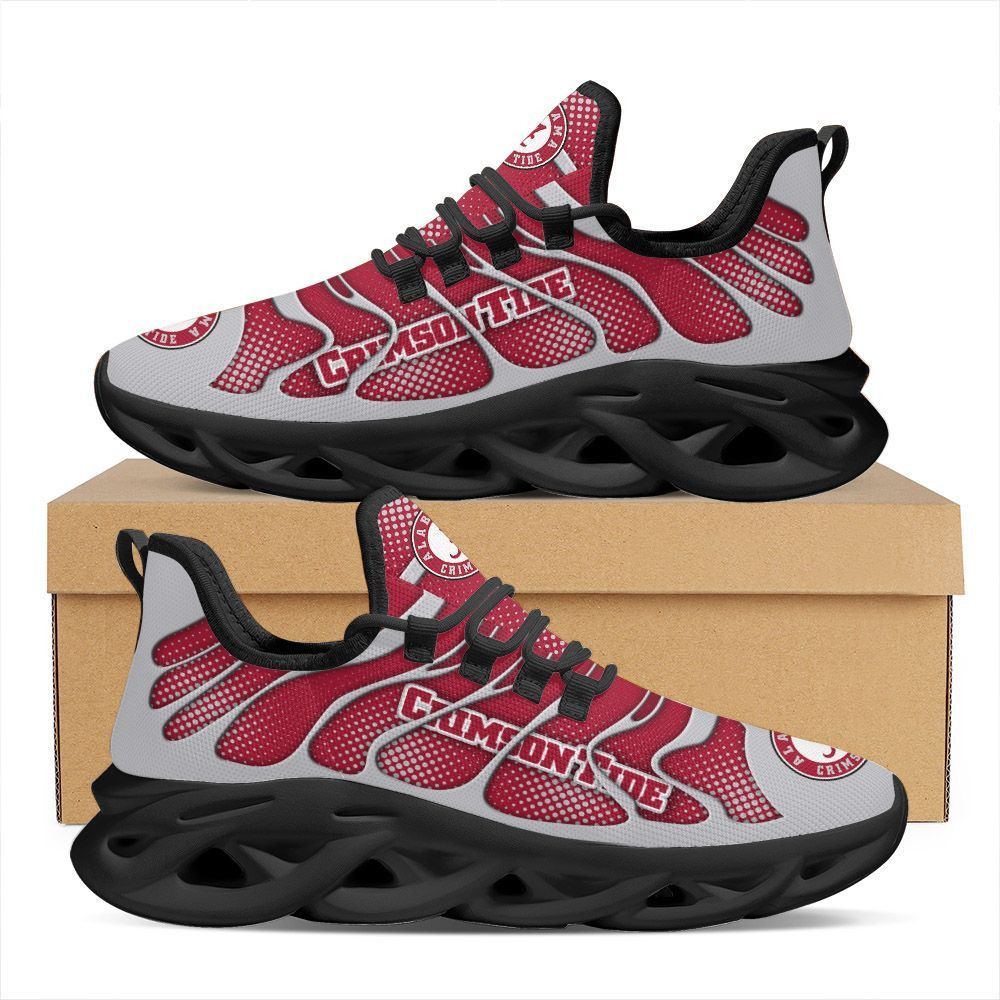 Alabama Crimson Tide Max Soul Sneakers Shoes - Famjoys Alabama Crimson Tide Max Soul Sneakers Shoes - Famjoys