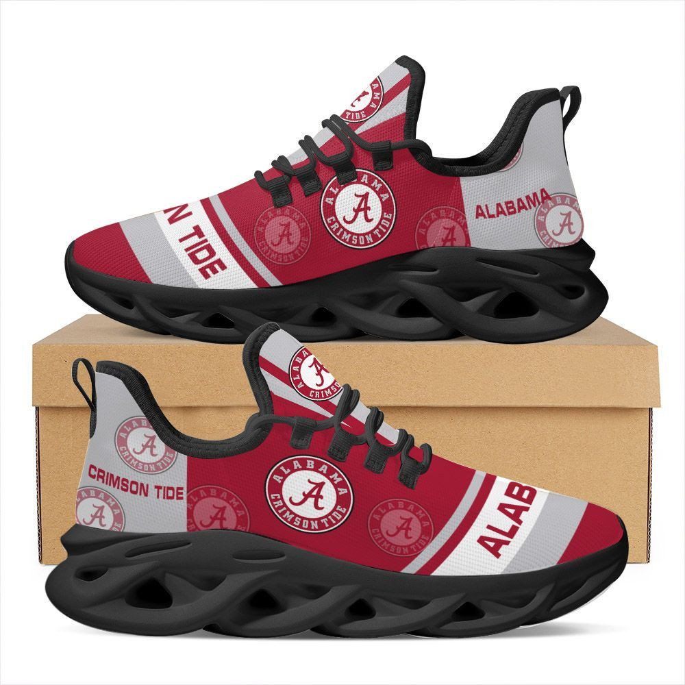 Alabama Crimson Tide Max Soul Sneakers Shoes - Famjoys Alabama Crimson Tide Max Soul Sneakers Shoes - Famjoys