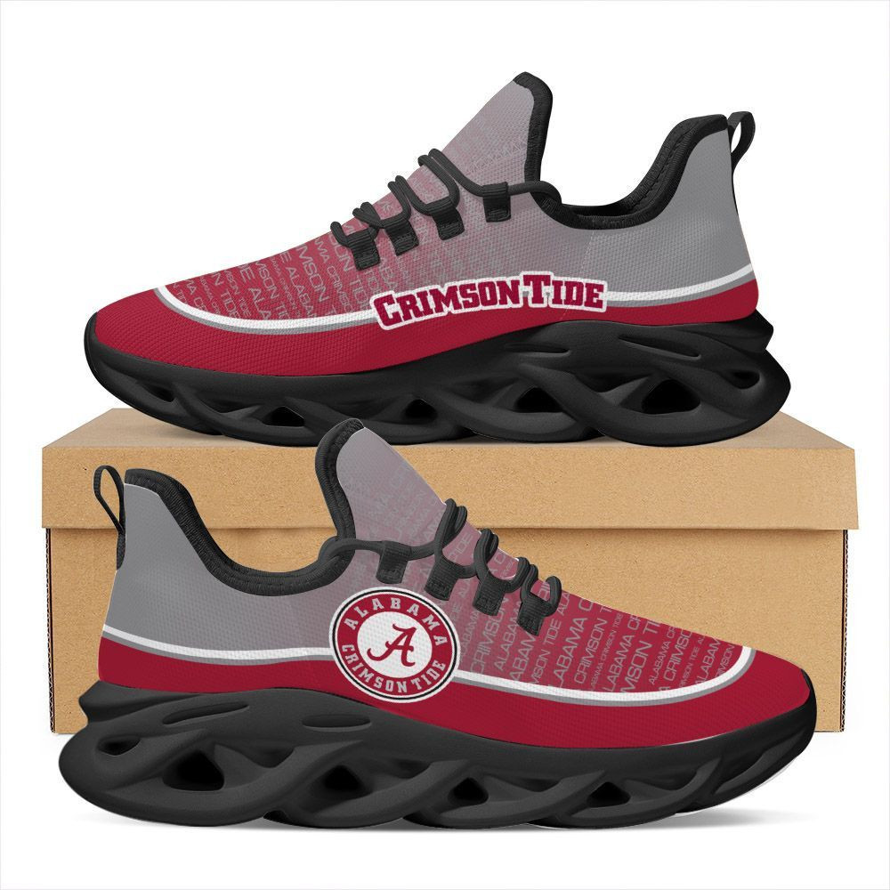 Alabama Crimson Tide Max Soul Sneakers Shoes - Famjoys Alabama Crimson Tide Max Soul Sneakers Shoes - Famjoys