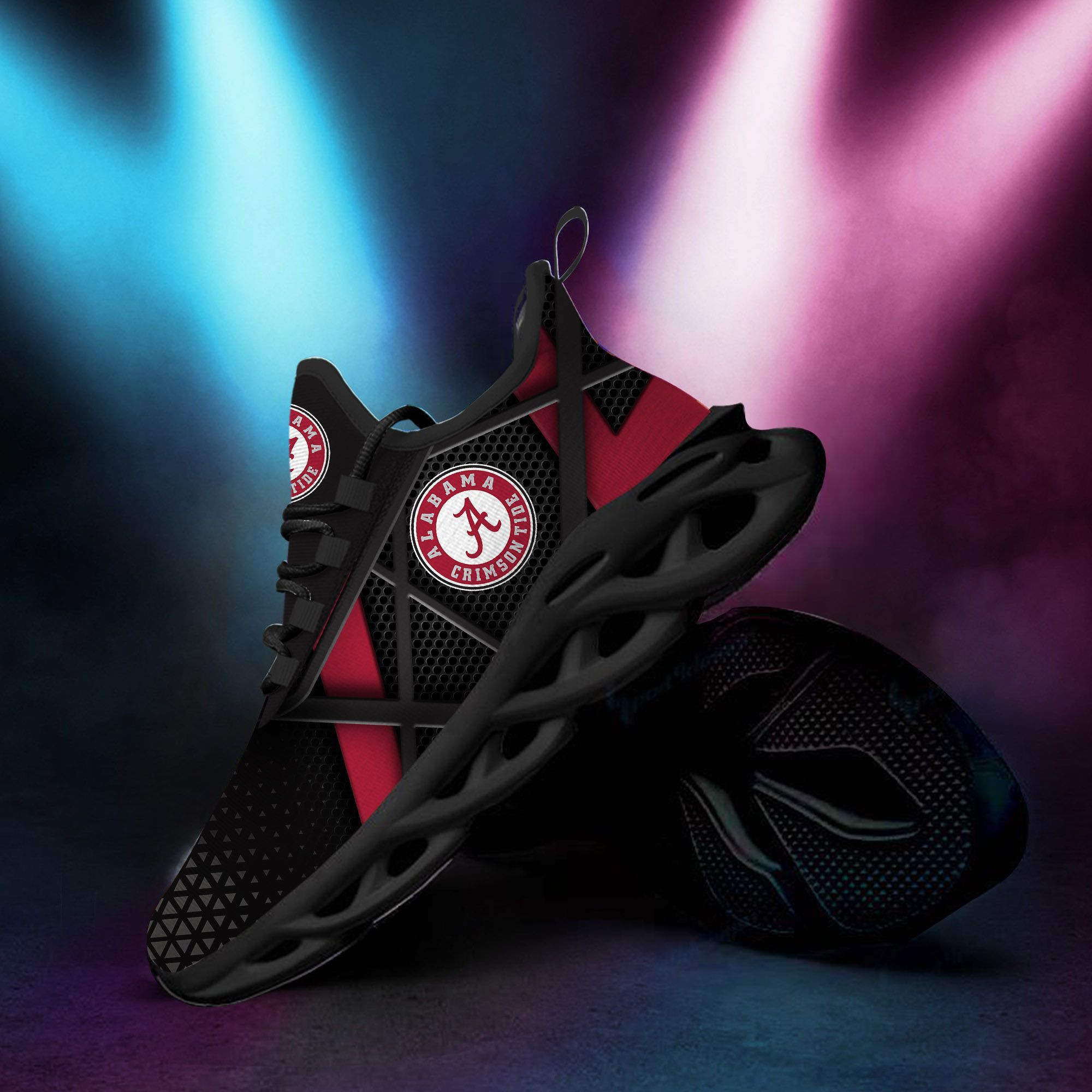 Alabama Crimson Tide Max Soul Sneakers Shoes - Famjoys Alabama Crimson Tide Max Soul Sneakers Shoes - Famjoys