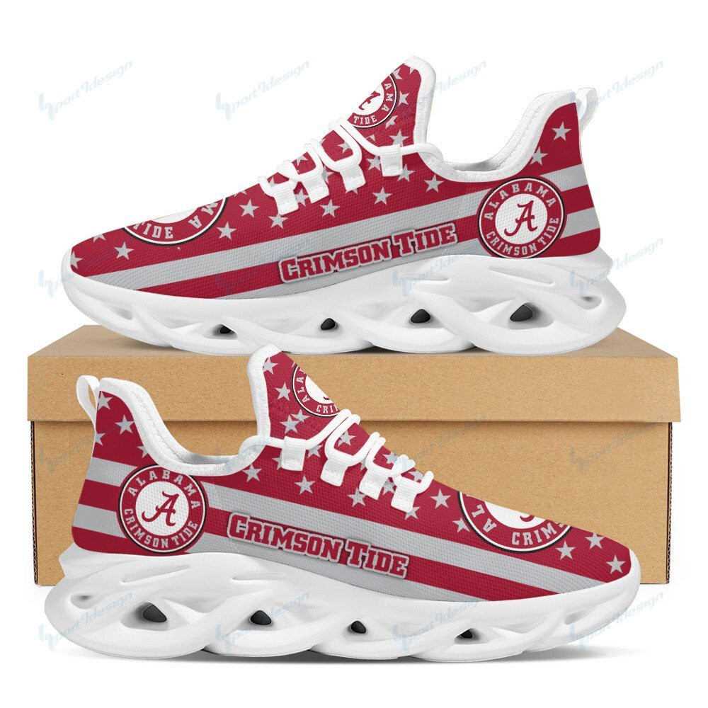 Alabama Crimson Tide Max Soul YZ Running Sneakers 16 - Famjoys Alabama Crimson Tide Max Soul YZ Running Sneakers 16 - Famjoys