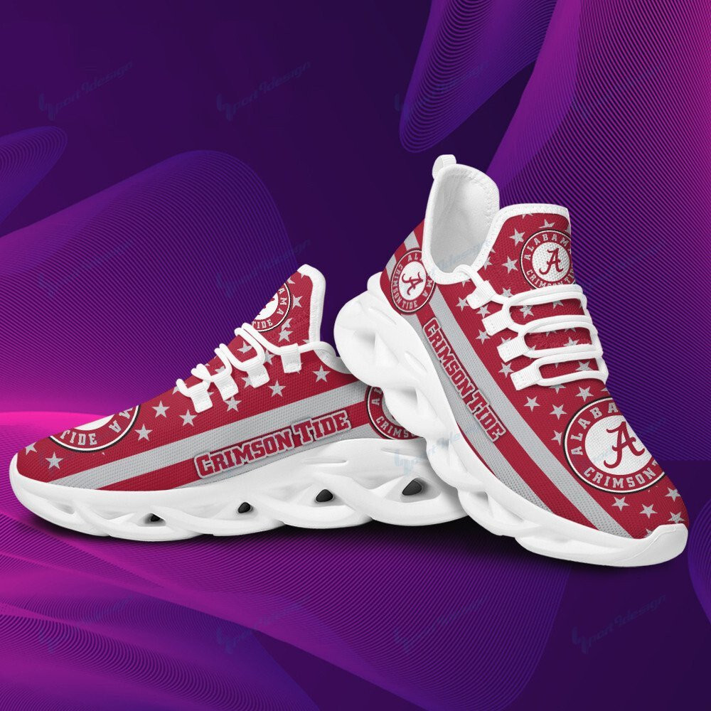 Alabama Crimson Tide Max Soul YZ Running Sneakers 16 - Famjoys Alabama Crimson Tide Max Soul YZ Running Sneakers 16 - Famjoys