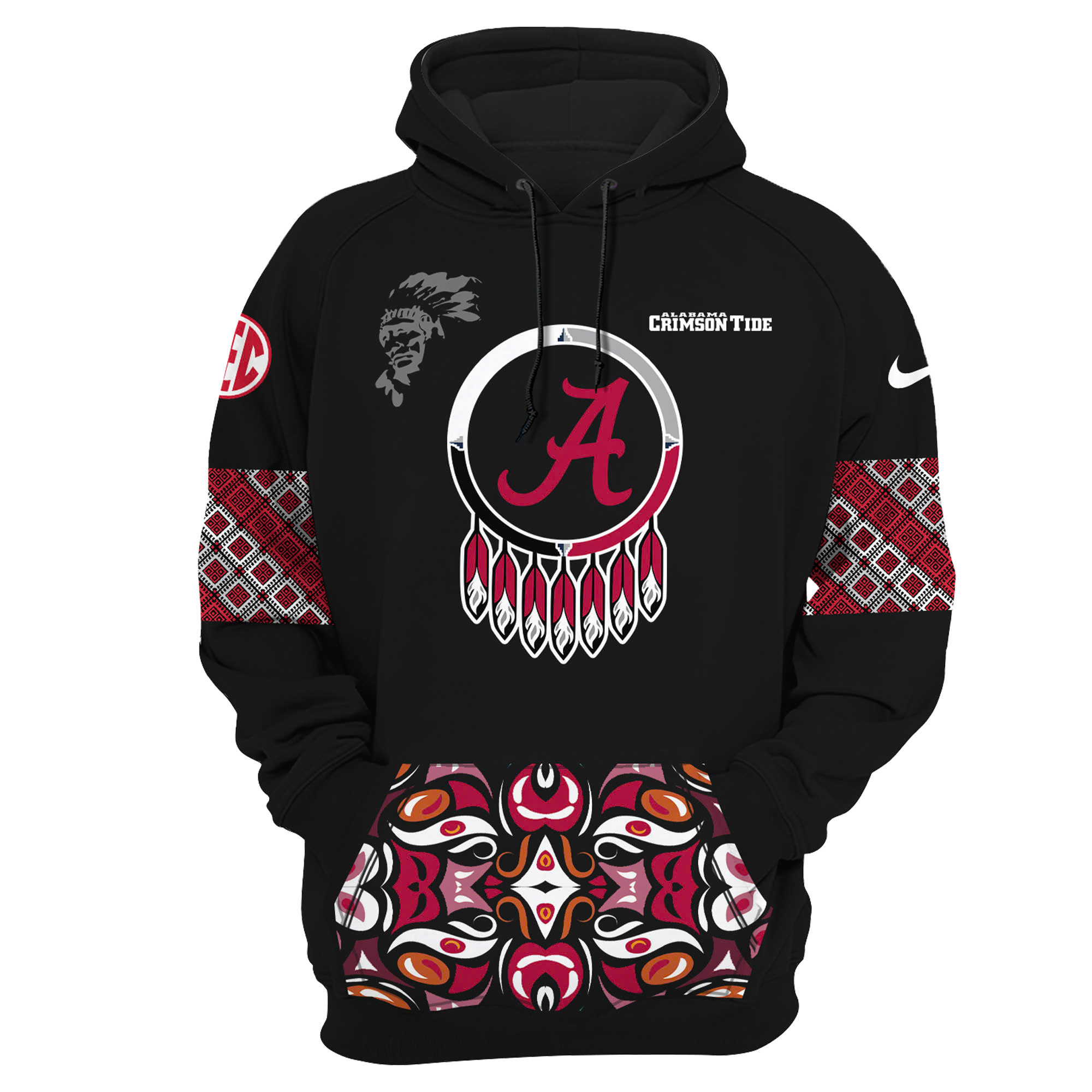 Alabama Crimson Tide Native American Heritage Month Premium Pullover Hoodie - Famjoys Alabama Crimson Tide Native American Heritage Month Premium Pullover Hoodie - Famjoys