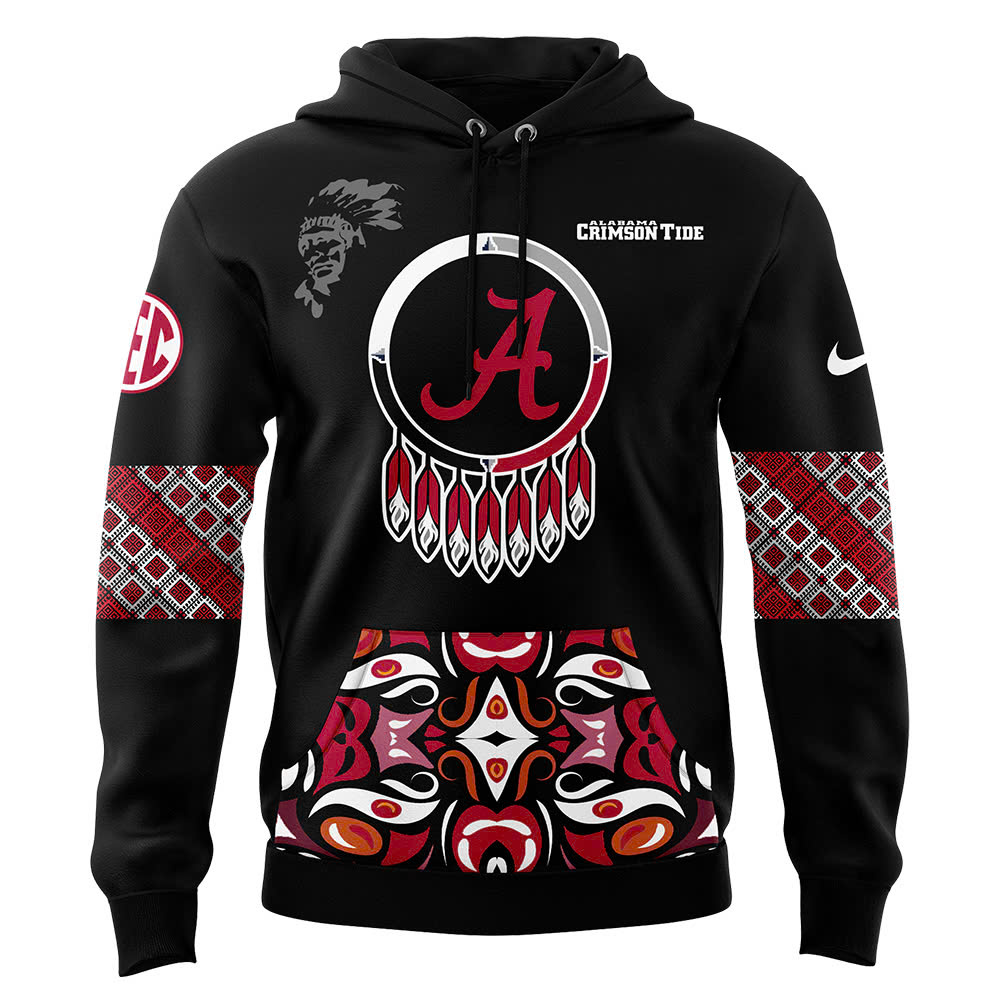 Alabama Crimson Tide Native American Heritage Month Premium Pullover Hoodie - Famjoys Alabama Crimson Tide Native American Heritage Month Premium Pullover Hoodie - Famjoys