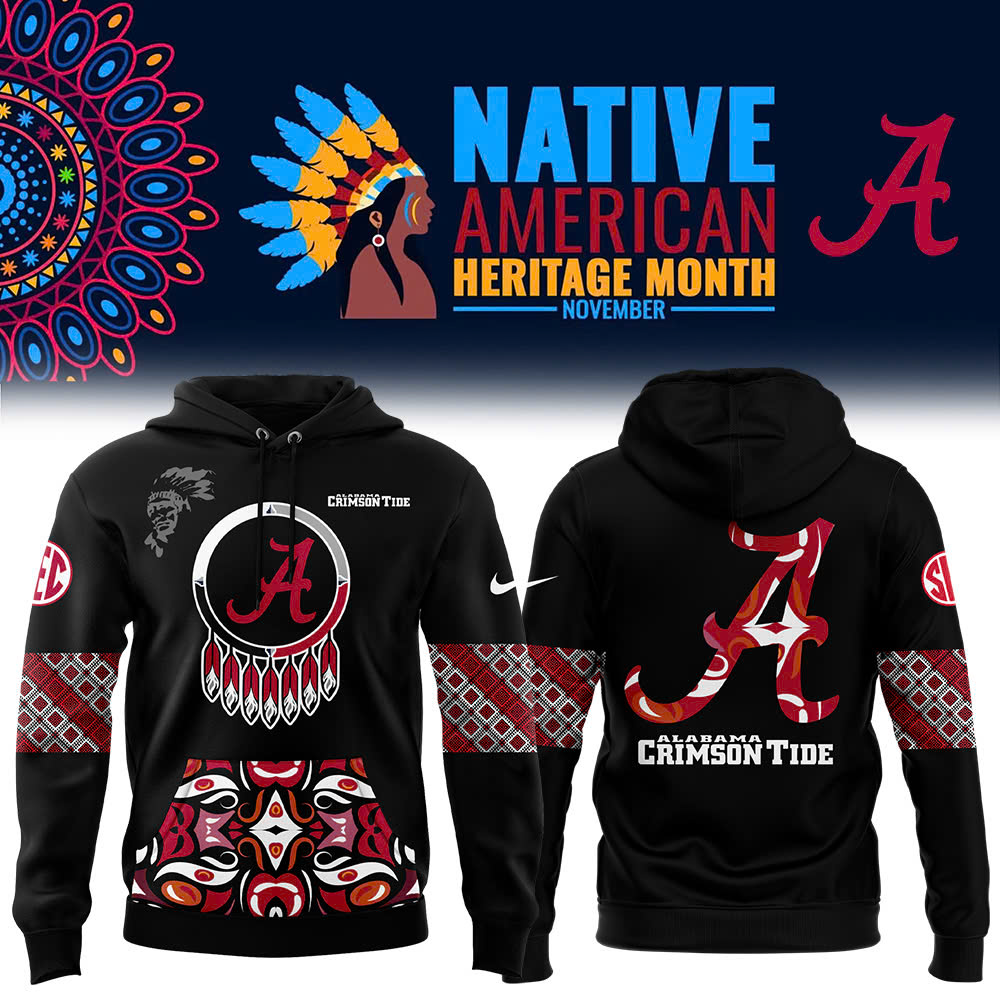 Alabama Crimson Tide Native American Heritage Month Premium Pullover Hoodie - Famjoys Alabama Crimson Tide Native American Heritage Month Premium Pullover Hoodie - Famjoys