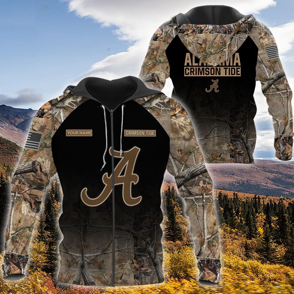 Alabama Crimson Tide Personalized Hunting Camo Hoodie,T-Shirt, Sweatshirt, Zipper - Famjoys Alabama Crimson Tide Personalized Hunting Camo Hoodie,T-Shirt, Sweatshirt, Zipper - Famjoys