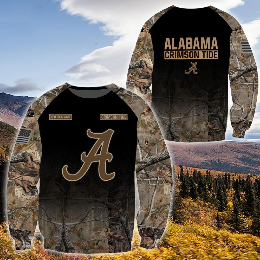 Alabama Crimson Tide Personalized Hunting Camo Hoodie,T-Shirt, Sweatshirt, Zipper - Famjoys Alabama Crimson Tide Personalized Hunting Camo Hoodie,T-Shirt, Sweatshirt, Zipper - Famjoys