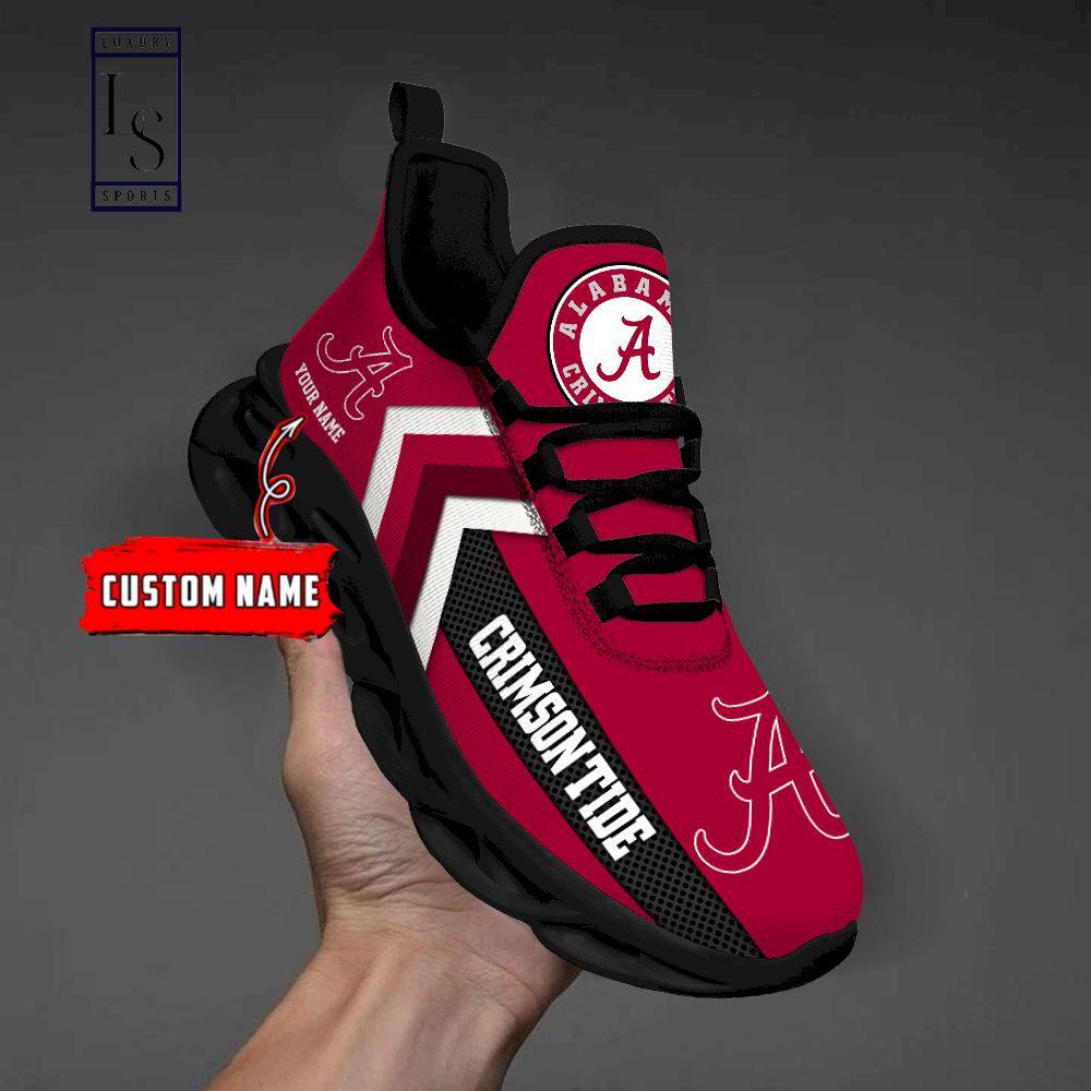Alabama Crimson Tide Personalized Max Soul Shoes - Famjoys Alabama Crimson Tide Personalized Max Soul Shoes - Famjoys
