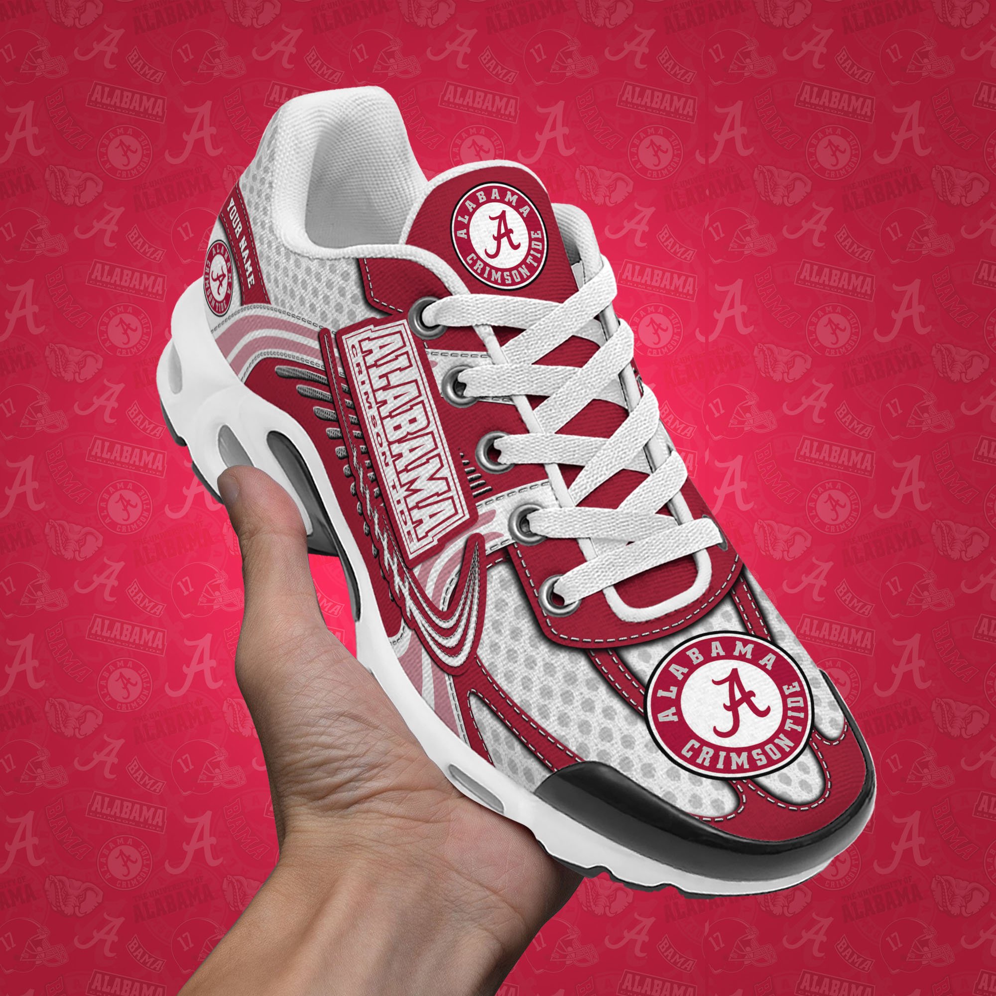 Alabama Crimson Tide TN Shoes Custom Your Name, Sport Shoes, Gifts For Fans, Sport Gifts For Him ETRG-62360 - Famjoys Alabama Crimson Tide TN Shoes Custom Your Name, Sport Shoes, Gifts For Fans, Sport Gifts For Him ETRG-62360 - Famjoys