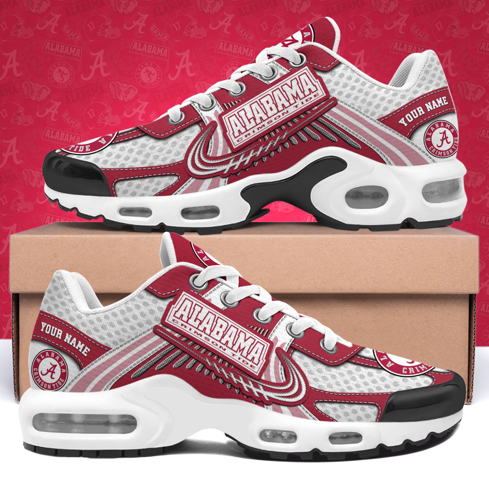 Alabama Crimson Tide TN Shoes Custom Your Name, Sport Shoes, Gifts For Fans, Sport Gifts For Him ETRG-62360 - Famjoys Alabama Crimson Tide TN Shoes Custom Your Name, Sport Shoes, Gifts For Fans, Sport Gifts For Him ETRG-62360 - Famjoys