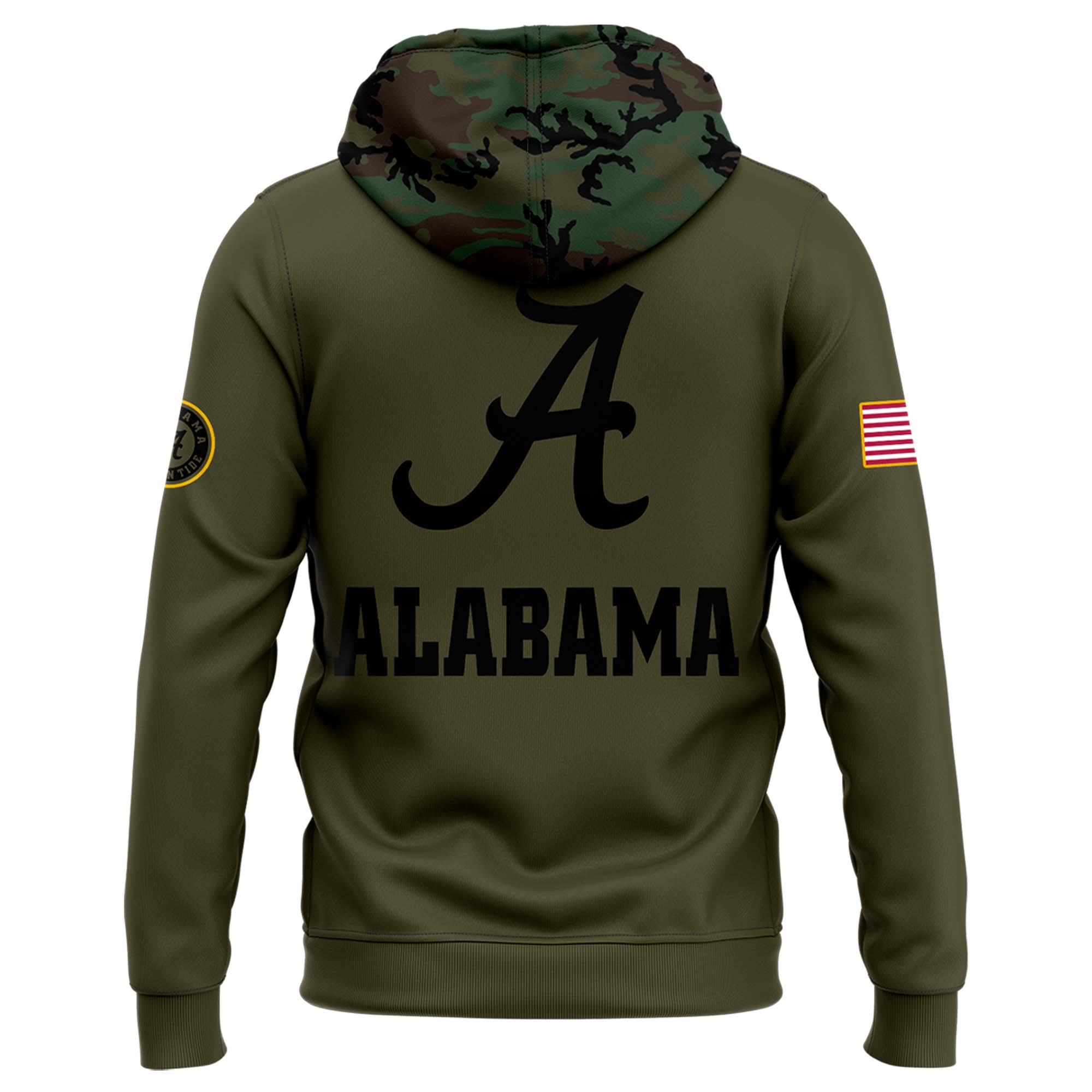 Alabama Football Camo Salute to Service Club Fleece Pullover Hoodie - Famjoys Alabama Football Camo Salute to Service Club Fleece Pullover Hoodie - Famjoys