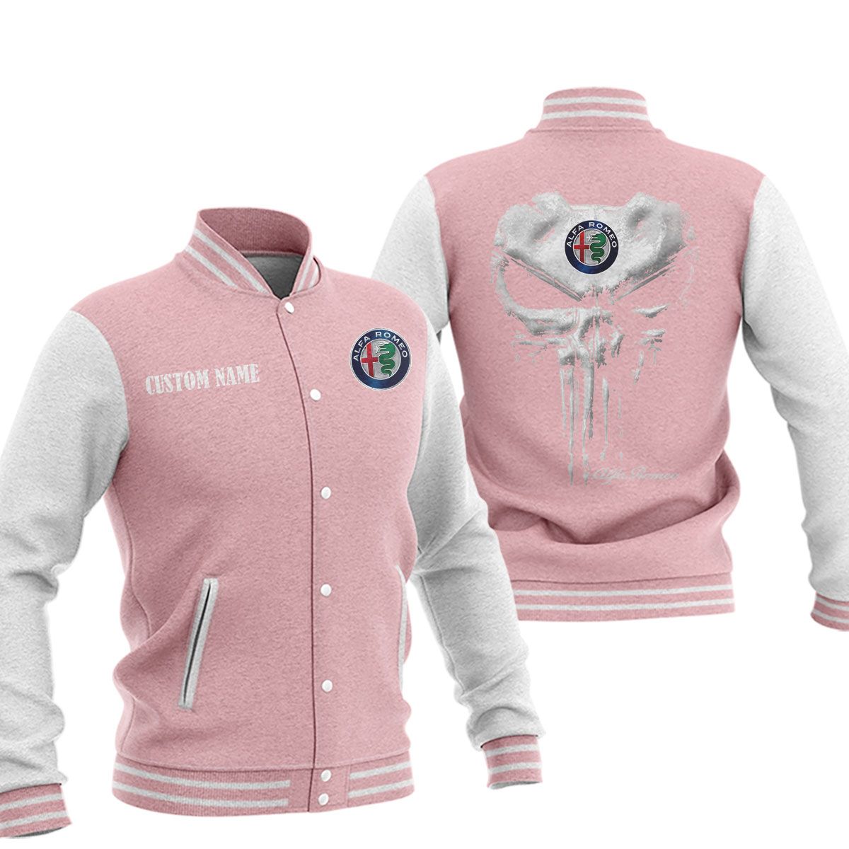 Alfa Romeo Baseball Jacket, Multicolor - Famjoys Alfa Romeo Baseball Jacket, Multicolor - Famjoys