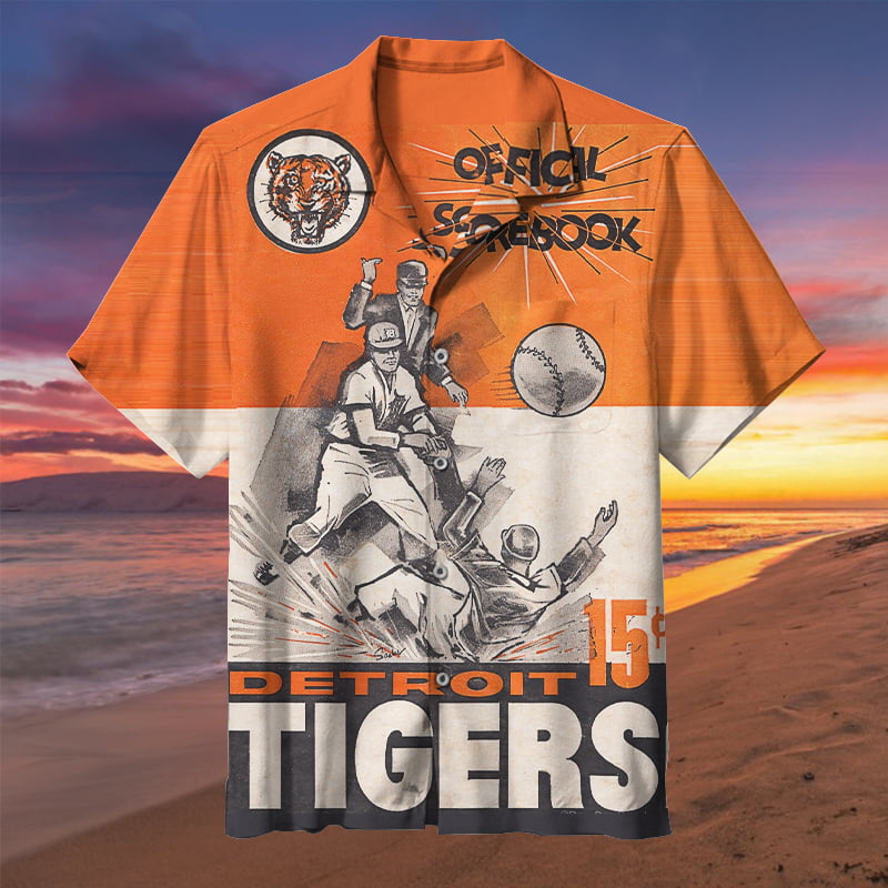 Amazing Detroit Tigers Hawaiian Shirt - Famjoys Amazing Detroit Tigers Hawaiian Shirt - Famjoys