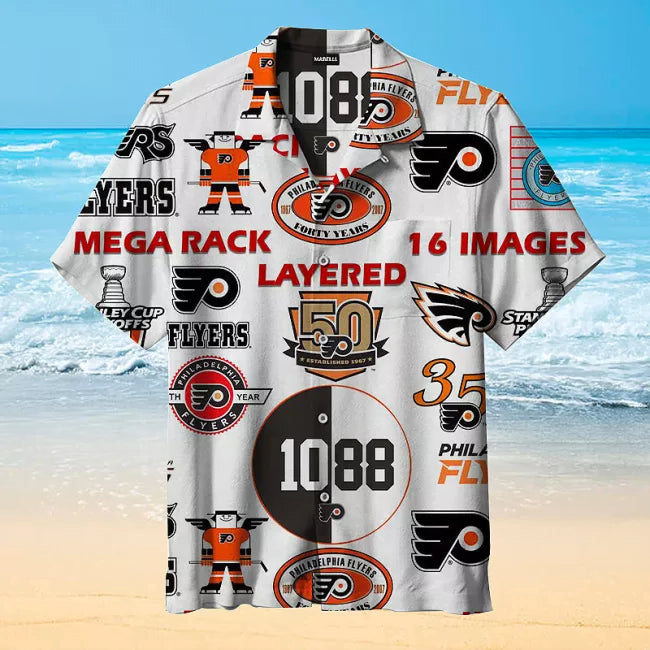 Amazing Philadelphia Flyers Hawaiian Shirt - Famjoys Amazing Philadelphia Flyers Hawaiian Shirt - Famjoys