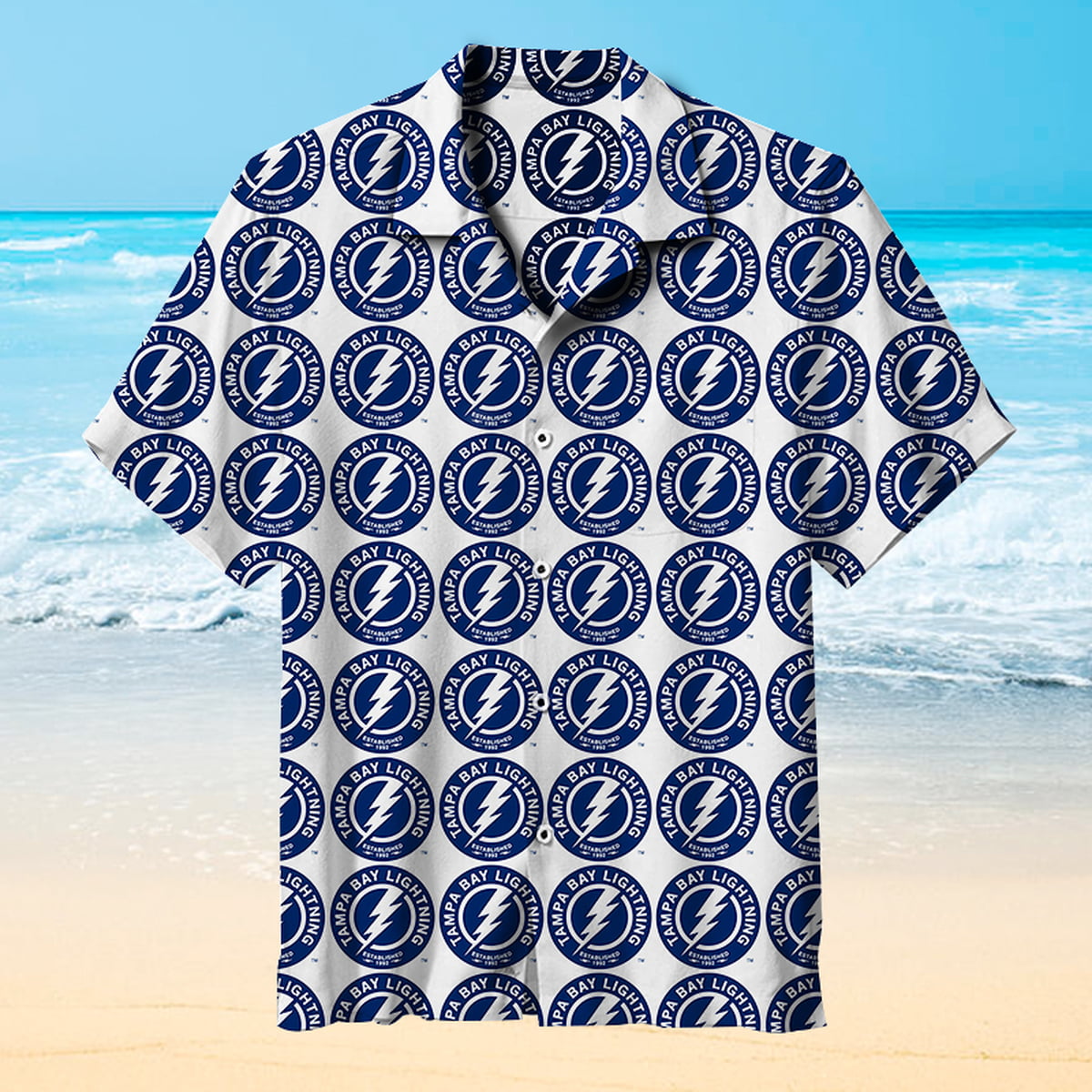 Amazing Tampa Bay Lightning Hawaiian Shirt - Famjoys Amazing Tampa Bay Lightning Hawaiian Shirt - Famjoys