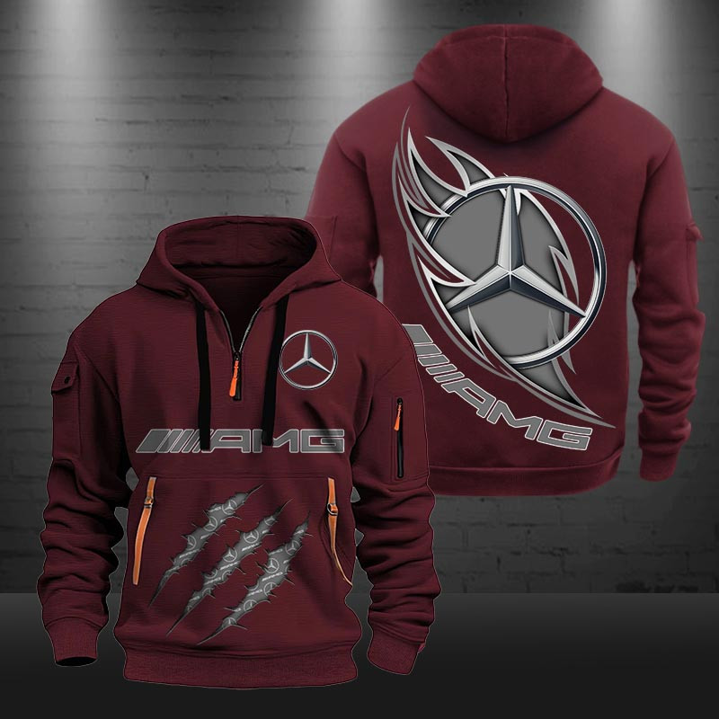 AMG New Zip Hoodie 04 Multicolor - Famjoys AMG New Zip Hoodie 04 Multicolor - Famjoys