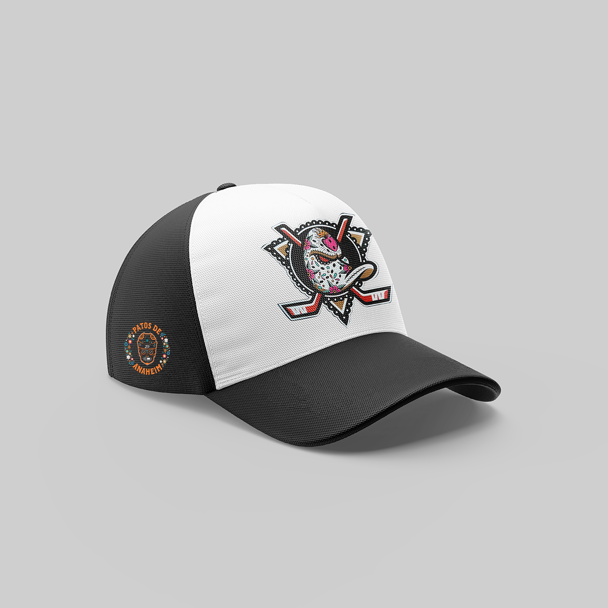Anaheim Ducks Dia De Los Muertos Cap - Famjoys Anaheim Ducks Dia De Los Muertos Cap - Famjoys