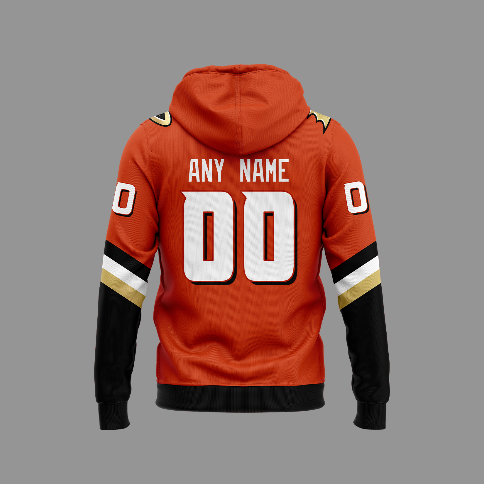 Anaheim Ducks Orange Home Breakaway Hoodie - Famjoys Anaheim Ducks Orange Home Breakaway Hoodie - Famjoys