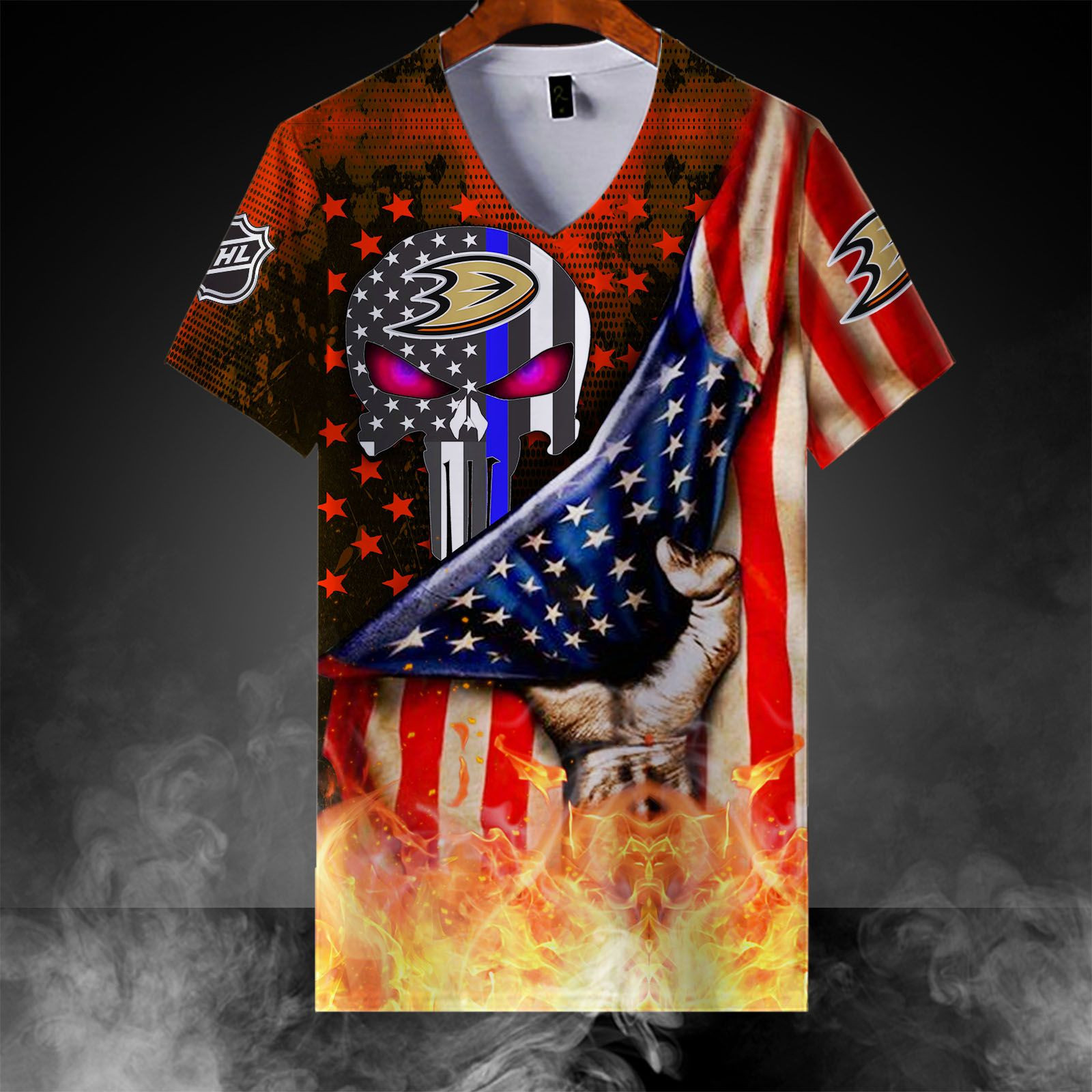Anaheim Ducks Printing T-Shirt, Polo, Hoodie, Zip, Bomber 7076 - Famjoys Anaheim Ducks Printing T-Shirt, Polo, Hoodie, Zip, Bomber 7076 - Famjoys