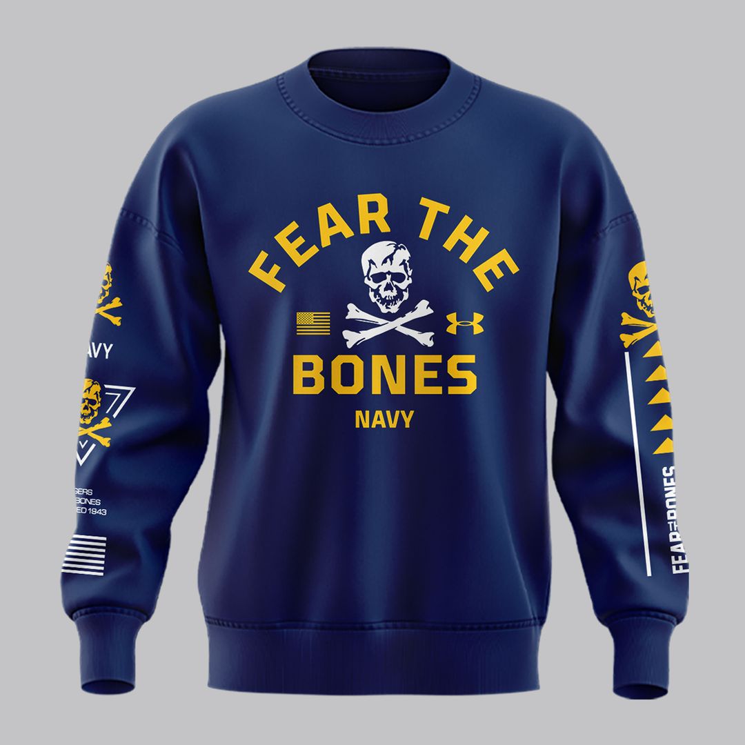 Angel Of Death Jolly Rogers Navy Midshipmen Sweatshirt - Famjoys Angel Of Death Jolly Rogers Navy Midshipmen Sweatshirt - Famjoys