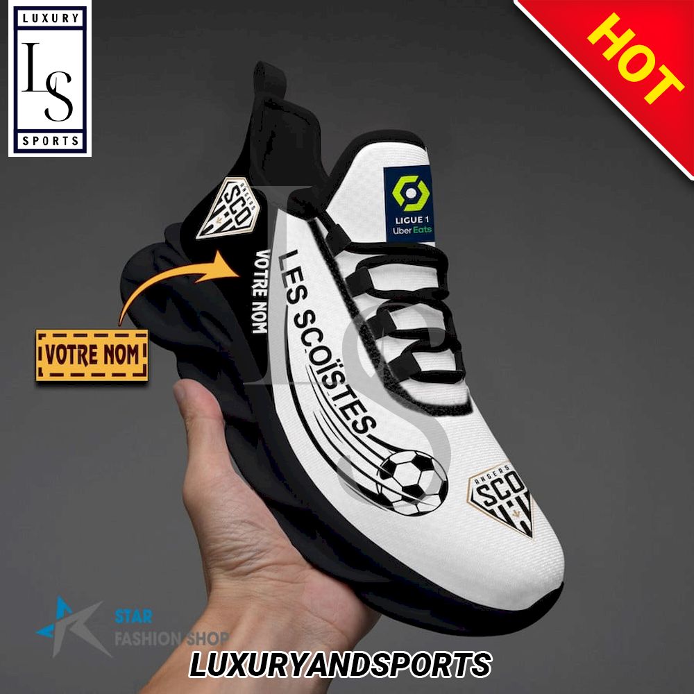 Angers SCO Ligue 1 Custom Name Max Soul Shoes - Famjoys Angers SCO Ligue 1 Custom Name Max Soul Shoes - Famjoys