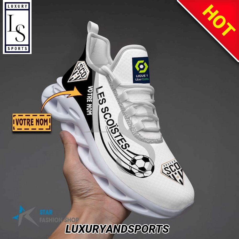 Angers SCO Ligue 1 Custom Name Max Soul Shoes - Famjoys Angers SCO Ligue 1 Custom Name Max Soul Shoes - Famjoys
