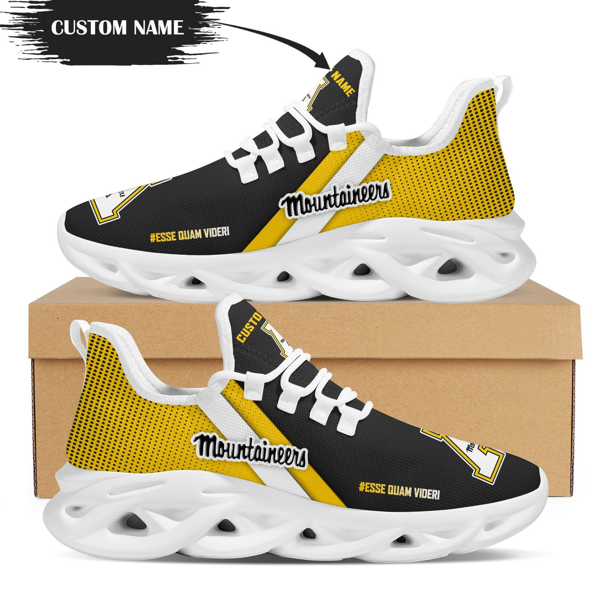 Appalachian State Mountaineers Custom Personalized Max Soul Sneakers Shoes - Famjoys Appalachian State Mountaineers Custom Personalized Max Soul Sneakers Shoes - Famjoys