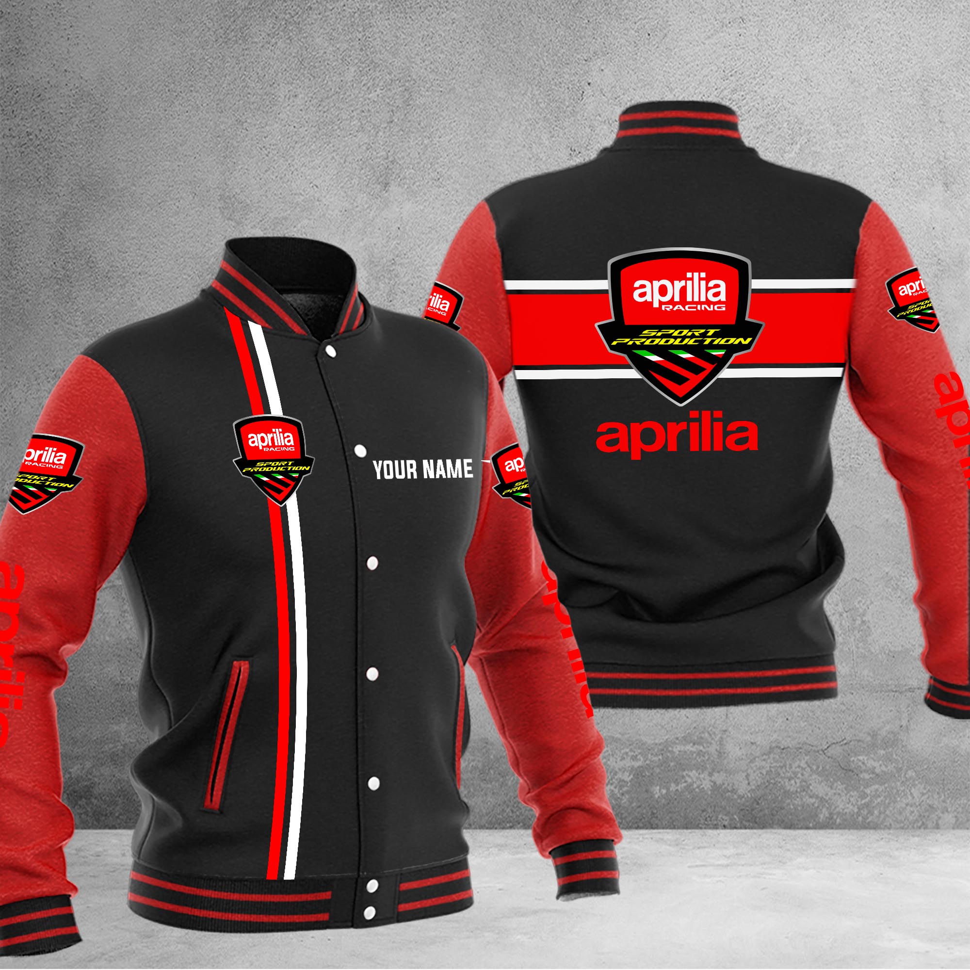 Aprilia Baseball Jacket - Famjoys Aprilia Baseball Jacket - Famjoys