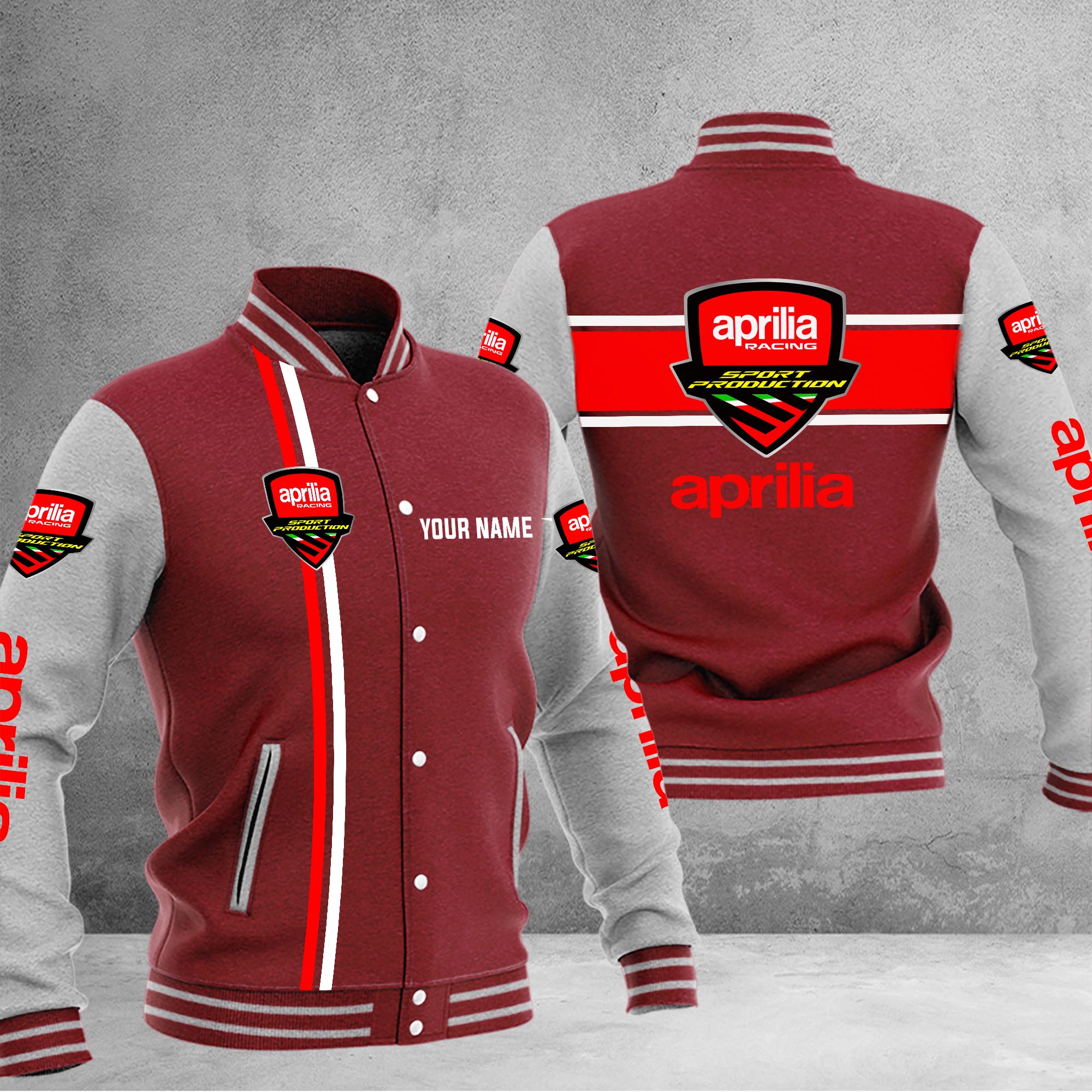 Aprilia Baseball Jacket - Famjoys Aprilia Baseball Jacket - Famjoys